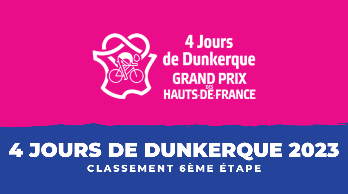 4 Jours de Dunkerque 2023 - Classement 6ème étape