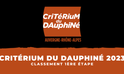 Critérium du Dauphiné 2023 - Classement 1ère étape
