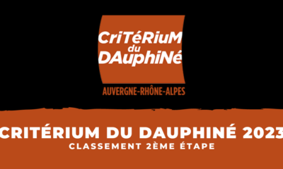 Critérium du Dauphiné 2023 - Classement 2ème étape