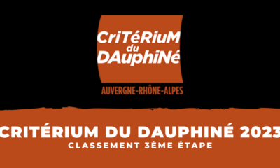 Critérium du Dauphiné 2023 - Classement 3ème étape