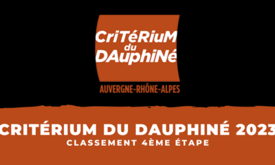 Critérium du Dauphiné 2023 - Classement 4ème étape