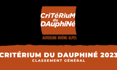 Critérium du Dauphiné 2023 - Classement général