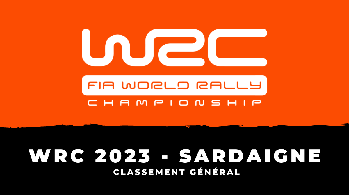 Rallye de Sardaigne 2023 - Classement général