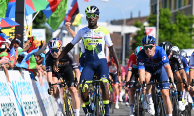 Tour de Suisse 2023 Biniam Girmay remporte la 2ème étape devant Arnaud Démare (1)