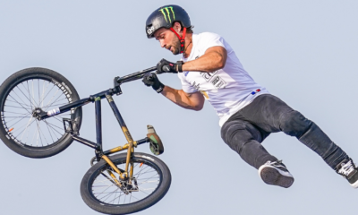 BMX Freestyle Anthony Jeanjean rafle la manche de Coupe du monde de Bruxelles