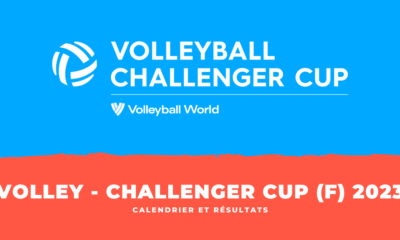 Calendrier et résultats Challenger Cup féminine de volley-ball 2023