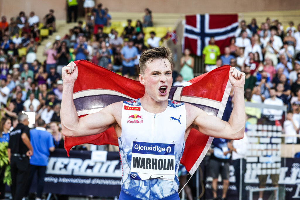 Karsten Warholm en démonstration