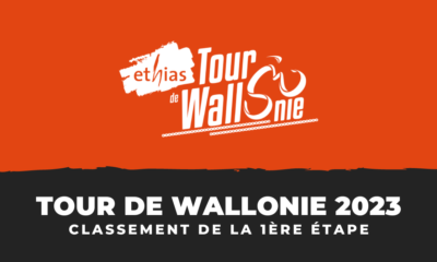 Tour de Wallonie 2023 - Classement 1ère étape
