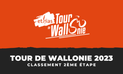 Tour de Wallonie 2023 - Classement 2ème étape