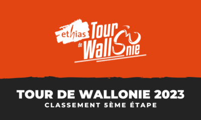 Tour de Wallonie 2023 - Classement 5ème étape