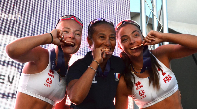 Beach-volley Saofé Duval et Romane Sobezalz en bronze à l'Euro U18