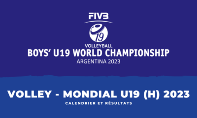 Calendrier et résultats Championnat du monde masculin de volley-ball U19 2023