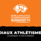 Classement 10 000 m hommes Athlétisme Championnats du monde 2023