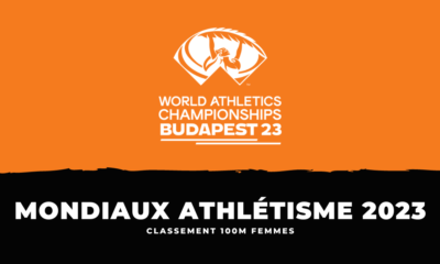 Classement Finale 100m femmes Athlétisme Championnats du monde 2023