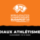Classement Finale 110 m haies Athlétisme Championnats du monde 2023