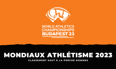 Classement Finale Saut à la perche hommes Athlétisme Championnats du monde 2023