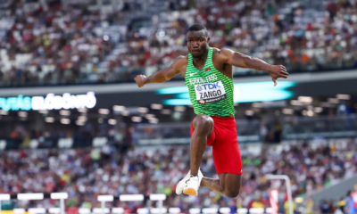 Mondiaux d'athlétisme 2023 Hugues Fabrice Zango champion du monde du triple saut