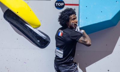 Mondiaux escalade 2023 Mickael Mawem champion du monde de bloc, Mejdi Schalck en argent !