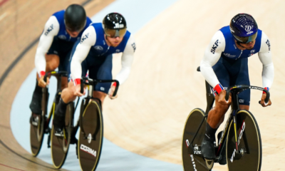 Mondiaux piste 2023 La vitesse par équipes messieurs prend le bronze
