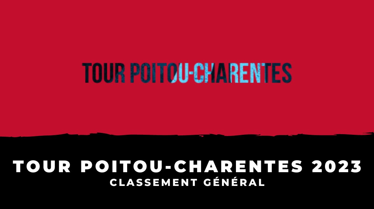 Tour Poitou-Charentes 2023 - Classement général