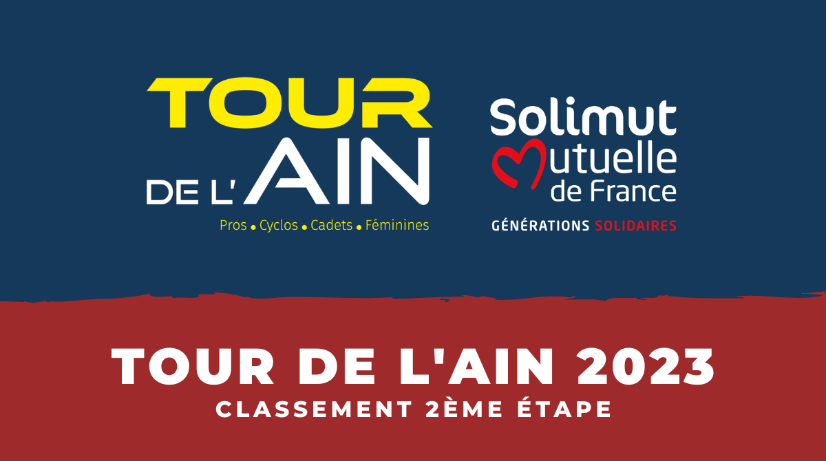 Tour de l'Ain 2023 - Classement 2ème étape