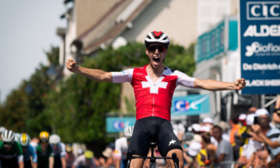 Tour de l'Avenir 2023 Fabio Christen (Suisse) rafle la 4ème étape à Évaux-les-Bains