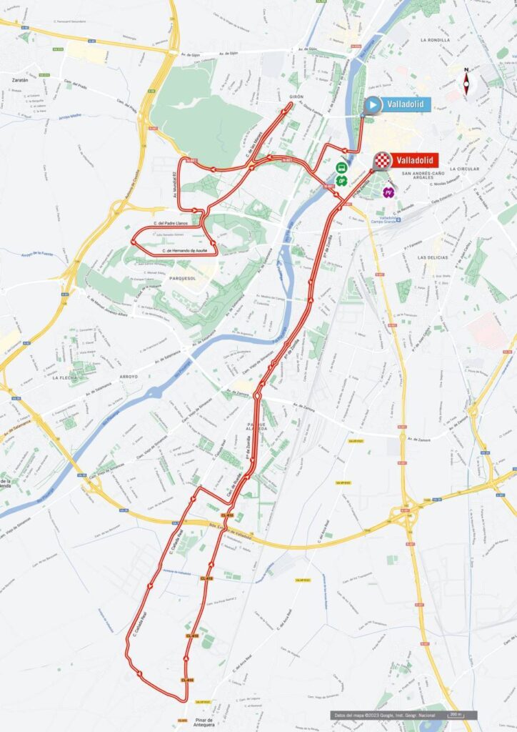 Carte du parcours de la 10ème étape du Tour d'Espagne 2023
