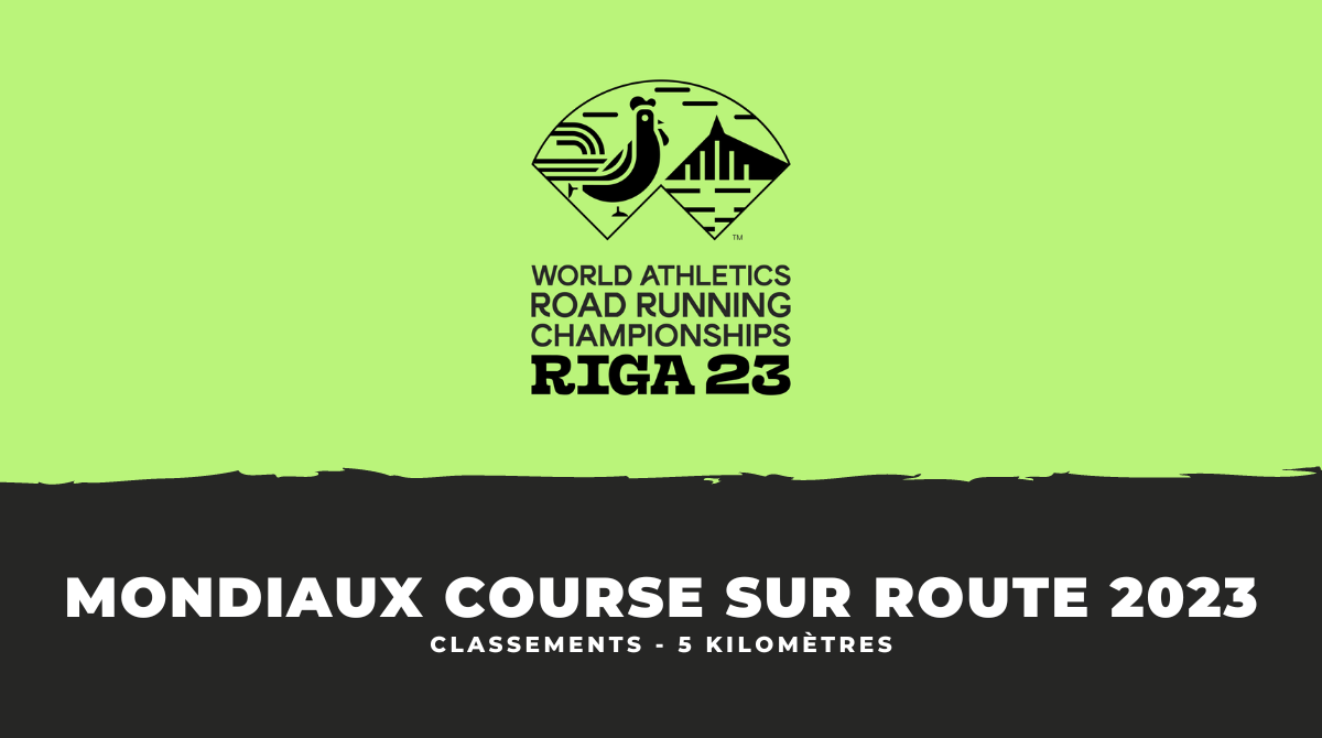 Classement 5 kilomètres Course sur route Championnats du monde 2023