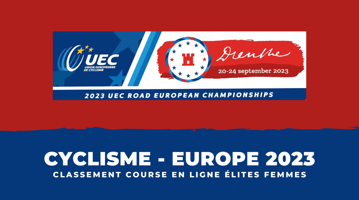 Cyclisme Championnats d'Europe 2023 - Classement Course en ligne femmes