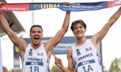 Pentathlon moderne Mathis Rochat et Émilien Maire champions du monde juniors du relais