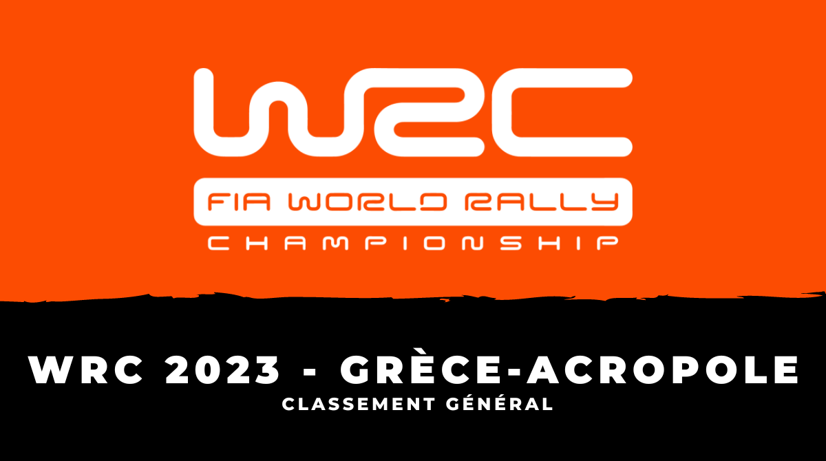 Rallye de Grèce-Acropole 2023 - Classement général