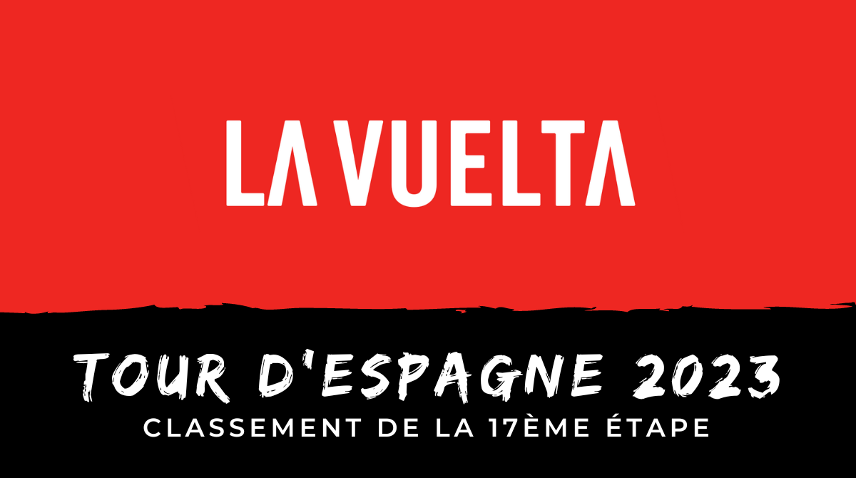 Tour d'Espagne 2023 - Classement 17ème étape
