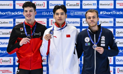 Short-track Quentin Fercoq monte sur le podium à Montréal