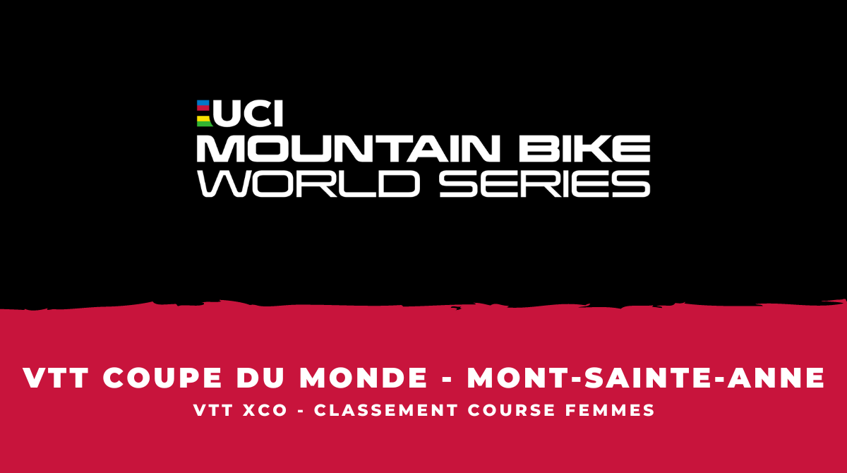 VTT XCC Mont-Sainte-Anne Classement de la course femmes