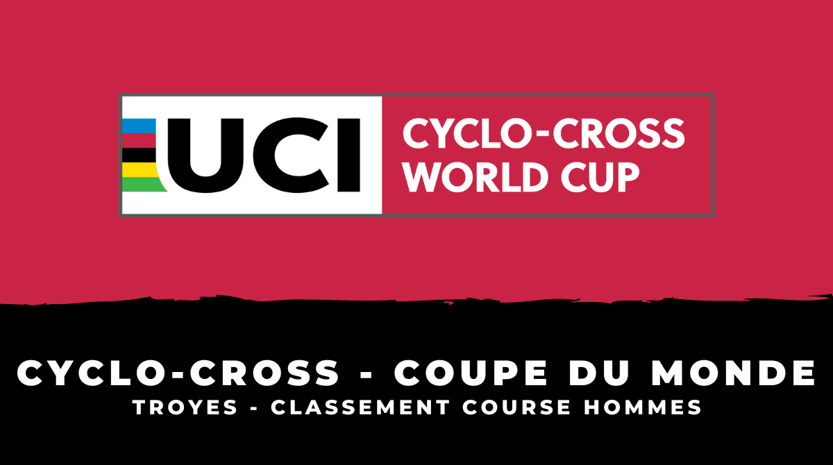Cyclo-cross Troyes 2023 – Classement course hommes