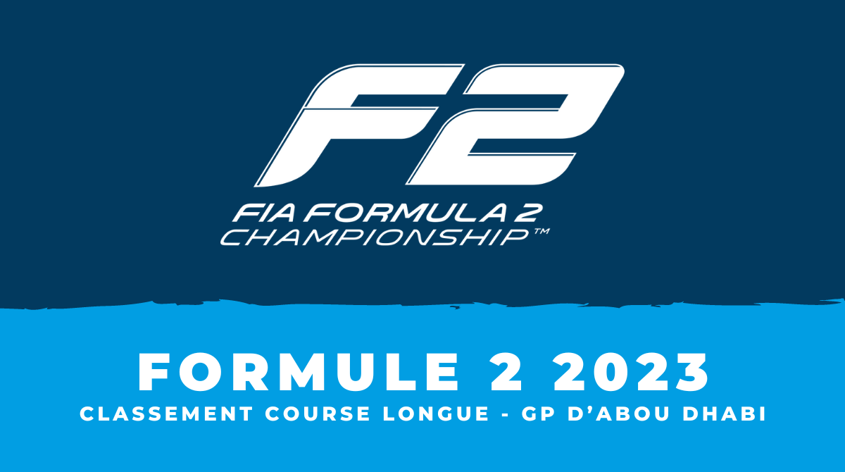 F2 Abou Dhabi 2023 – Classement Course longue