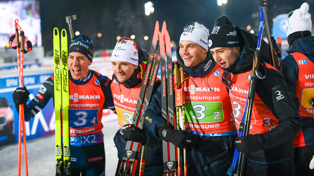 Ostersund Relais hommes Les Bleus deuxièmes derrière les intouchables Norvégiens
