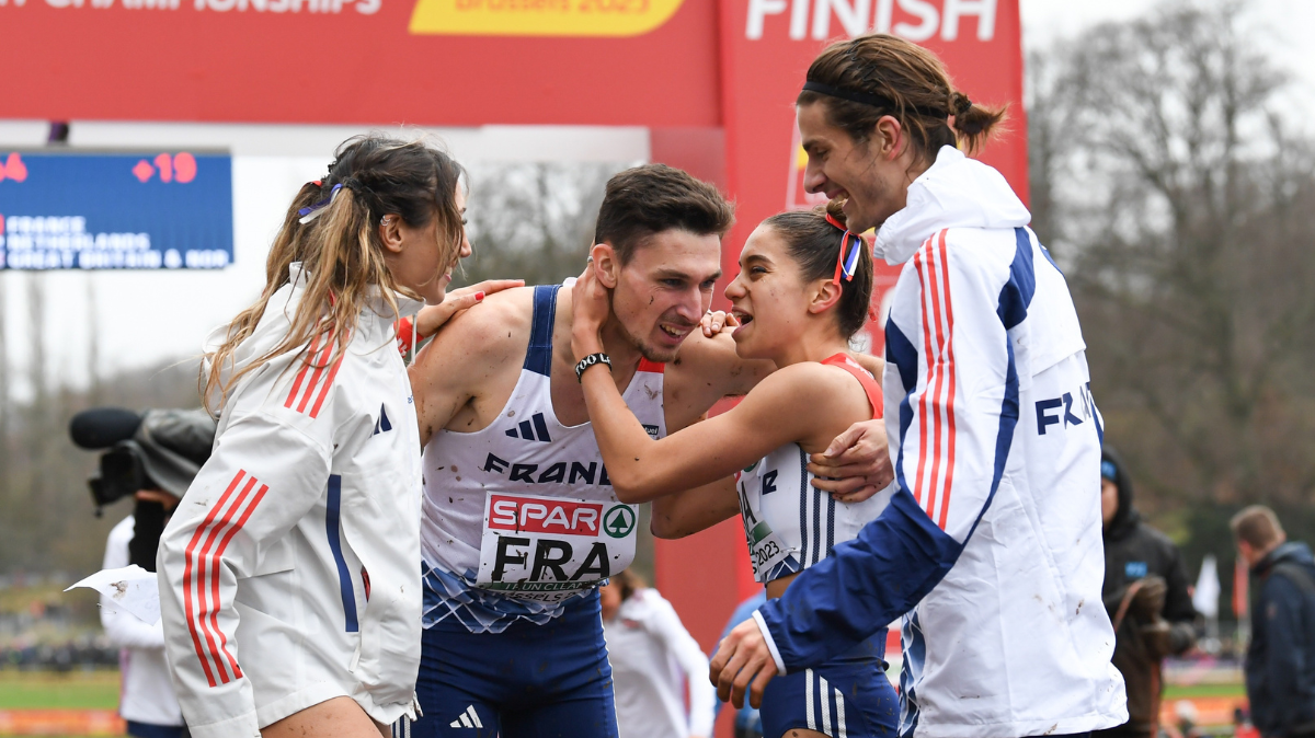 Championnats d'Europe Cross-country 2023 La France championne d'Europe du relais mixte (1)