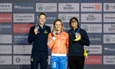 Euro petit bassin natation 2023 Analia Pigrée en bronze sur 50 mètres dos