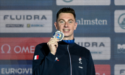 Euro petit bassin natation 2023 David Aubry en argent sur 1500 mètres nage libre