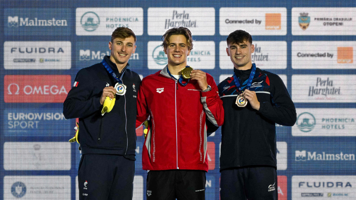 Euro petit bassin natation 2023 Maxime Grousset se pare d'argent sur 100 mètres papillon