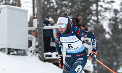 IBU Cup 20232024 Océane Michelon sur le podium du sprint de Kontiolahti