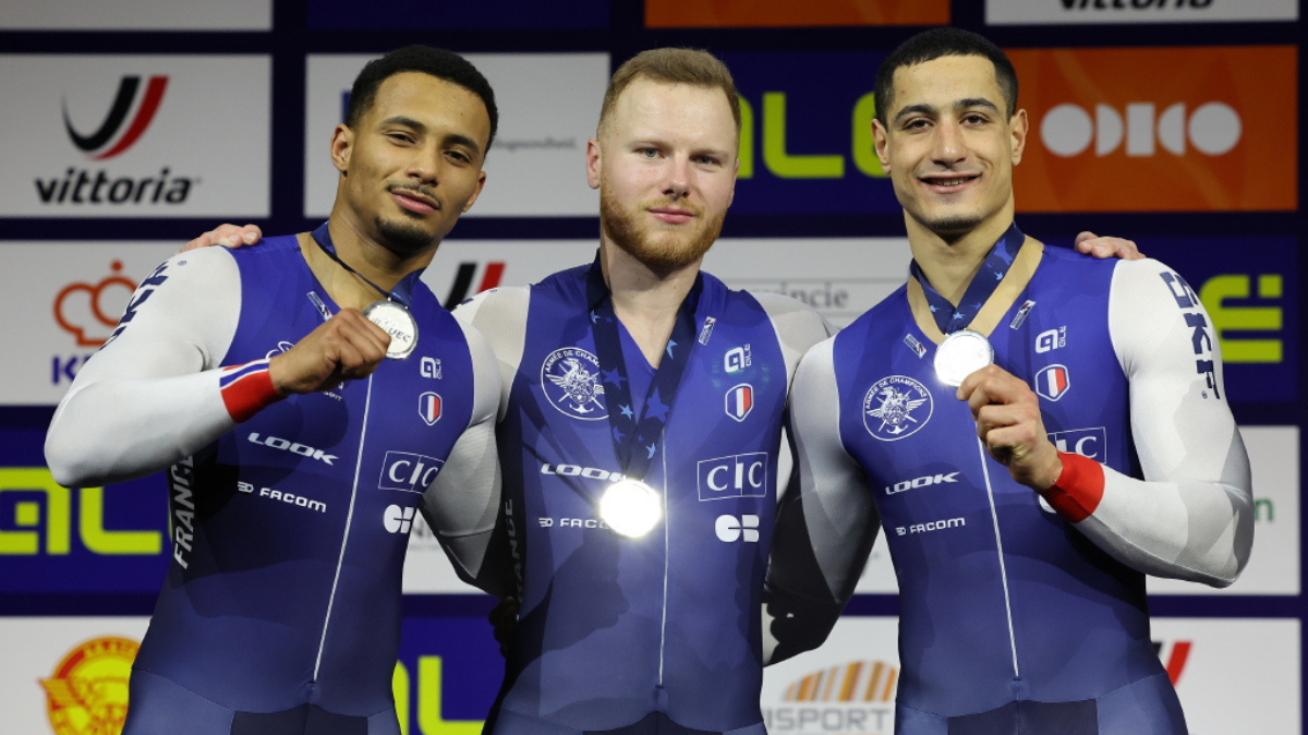 Championnats d'Europe Cyclisme sur piste Les Bleus en argent sur la vitesse par équipes