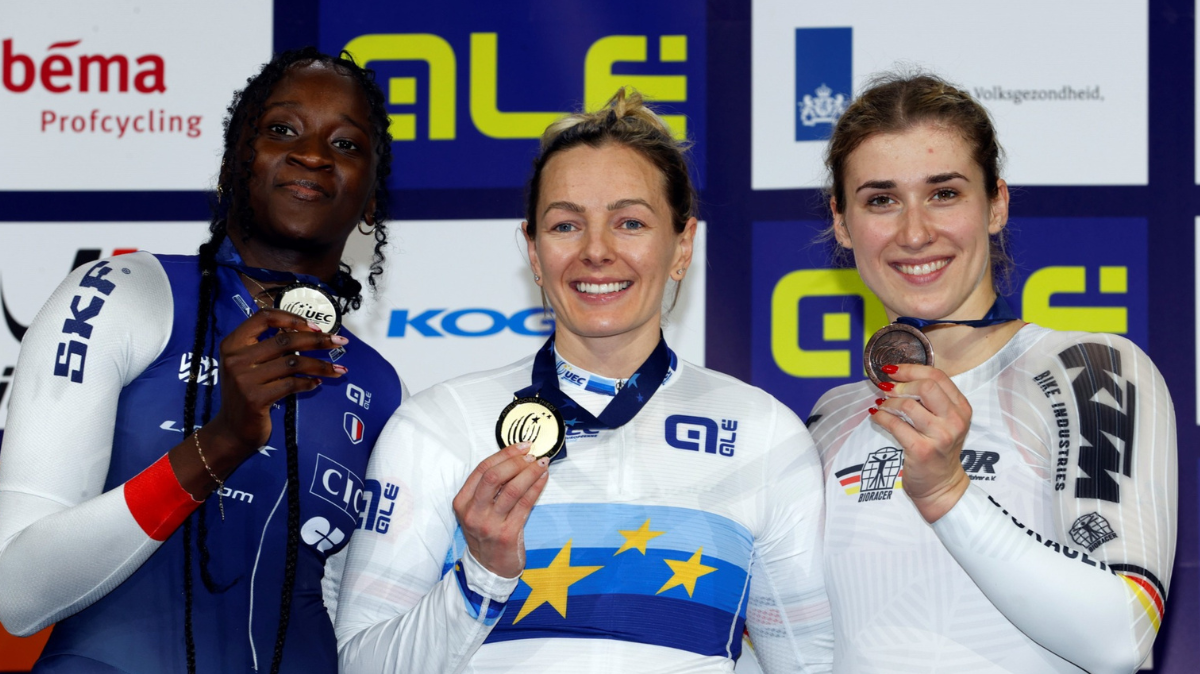 Championnats d’Europe Cyclisme sur piste Marie-Divine Kouamé en argent sur le 500m