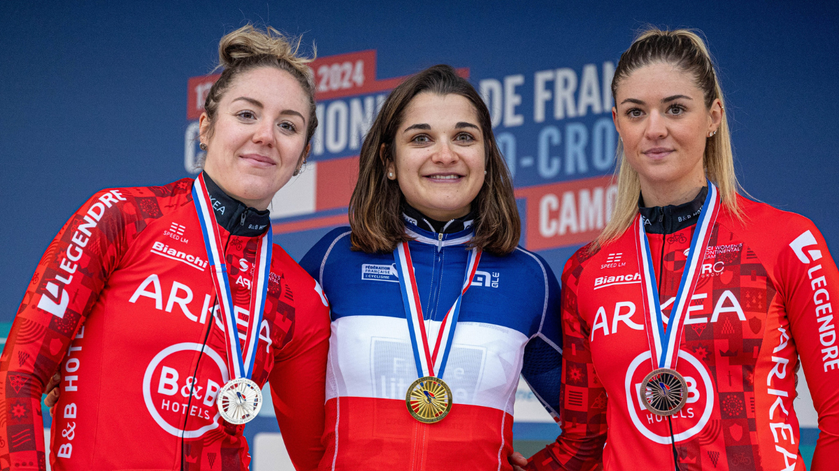 Cyclo-cross France 2024 Hélène Clauzel garde sa couronne chez les élites dames (1)