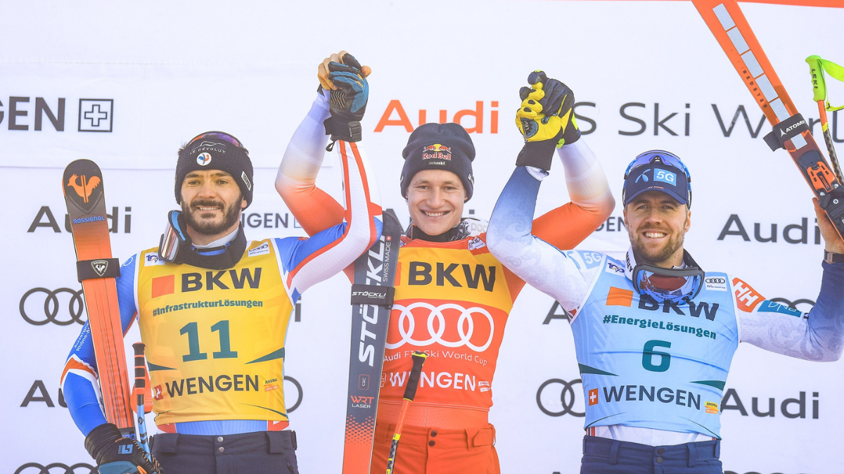 Descente Wengen Cyprien Sarrazin deuxième derrière le mutant Marco Odermatt (1)