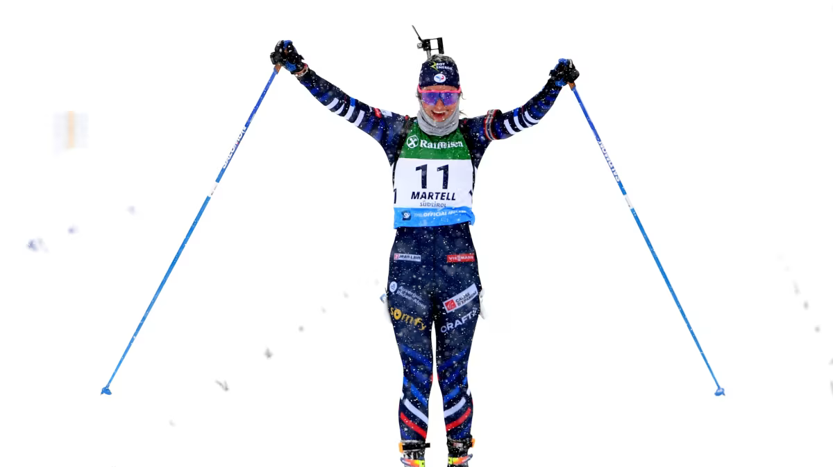 IBU Cup 20232024 Victoire de Gilonne Guigonnat sur la poursuite de Martell