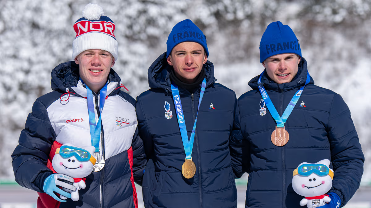 JOJ d'hiver Antonin Guy (biathlon) réalise un triplé historique !