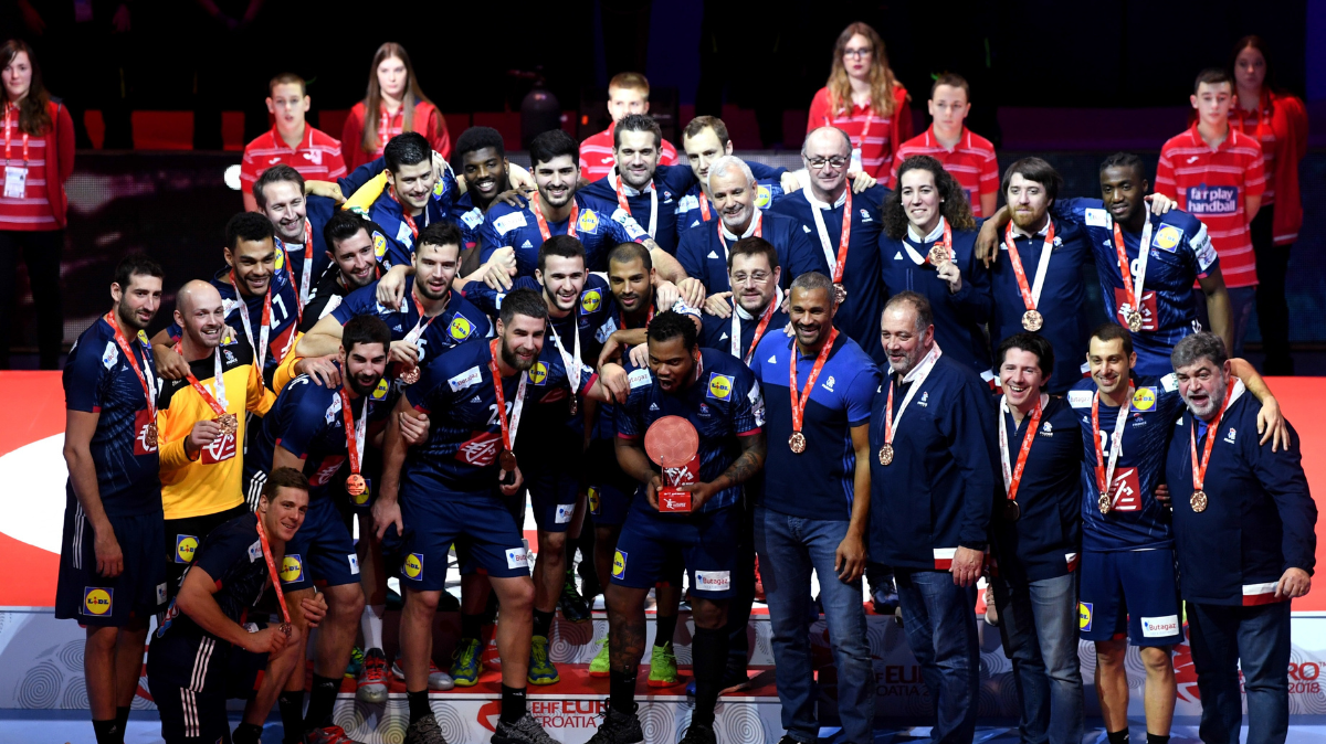 Les Bleus en bronze lors de l'Euro de handball 2018