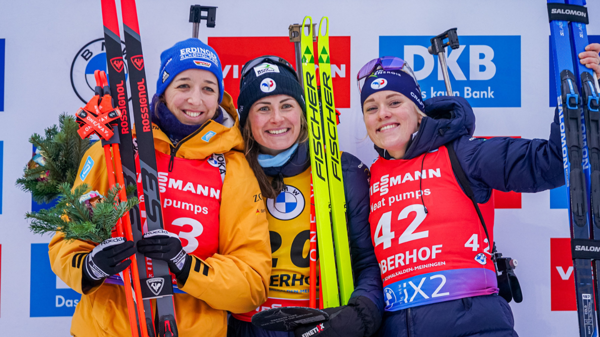 Oberhof Sprint femmes La fusée Justine Braisaz-Bouchet s'impose, Sophie Chauveau 3e